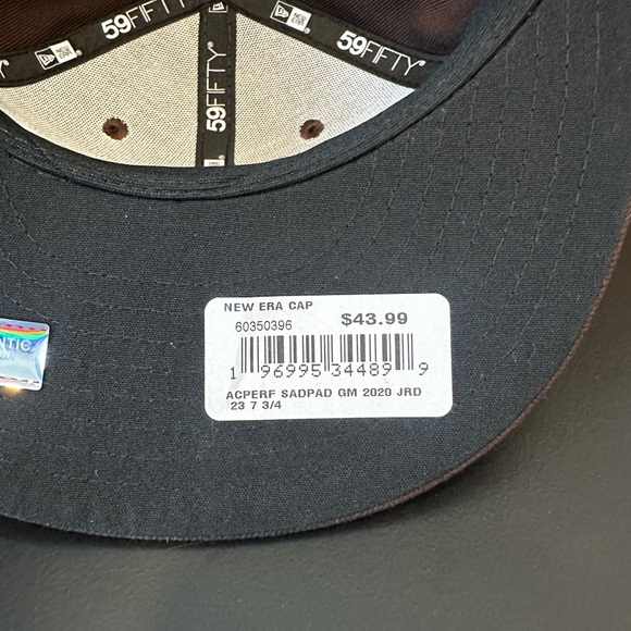 New Era San Diego Padres Jackie Robinson #42 Side Patch Black UV 59FIFTY Hat - Picture 9 of 10